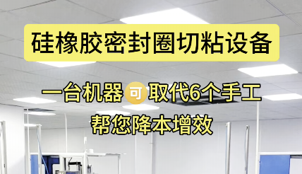 「視頻」一機替六人工，硅橡膠密封圈切粘設備更高效！
